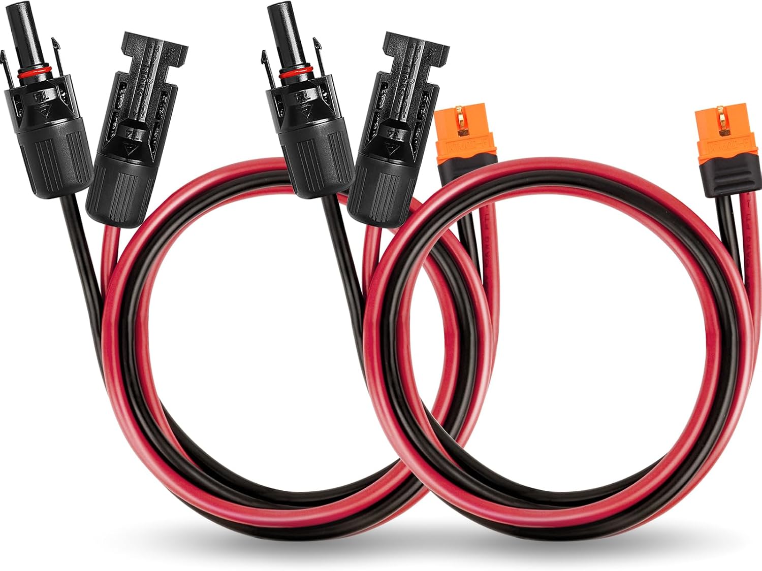 MOOKEERF Cable solar a XT60i 10AWG de 35 pies de panel solar a XT60i adaptador conector XT60i-F Cable de extensión para generador solar portátil de central eléctrica